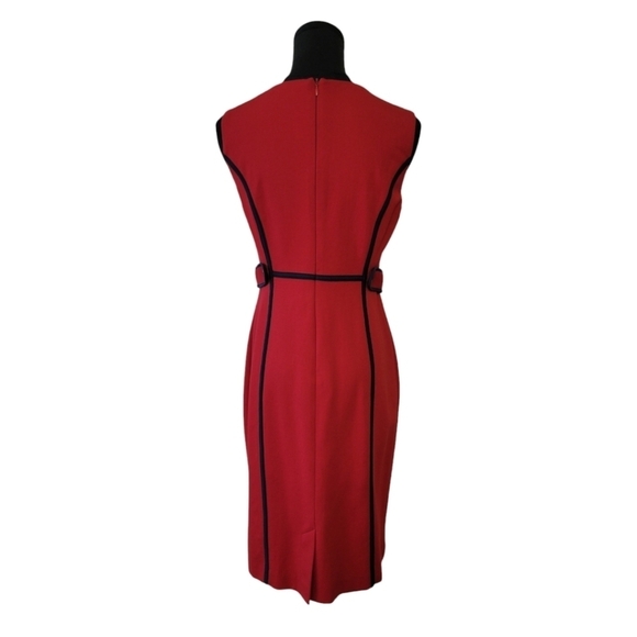 Boden Red Sleeveless Bodycon Dress Size 6 - Picture 3 of 4
